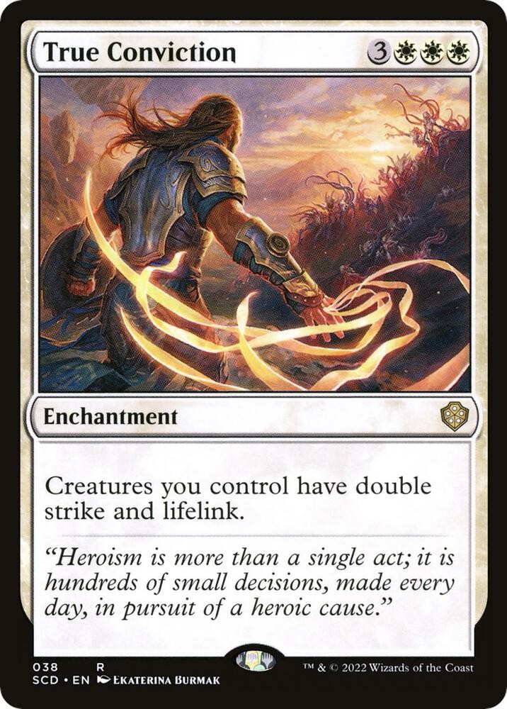 1x True Conviction – Starter Commander Decks Near Mint – MTG