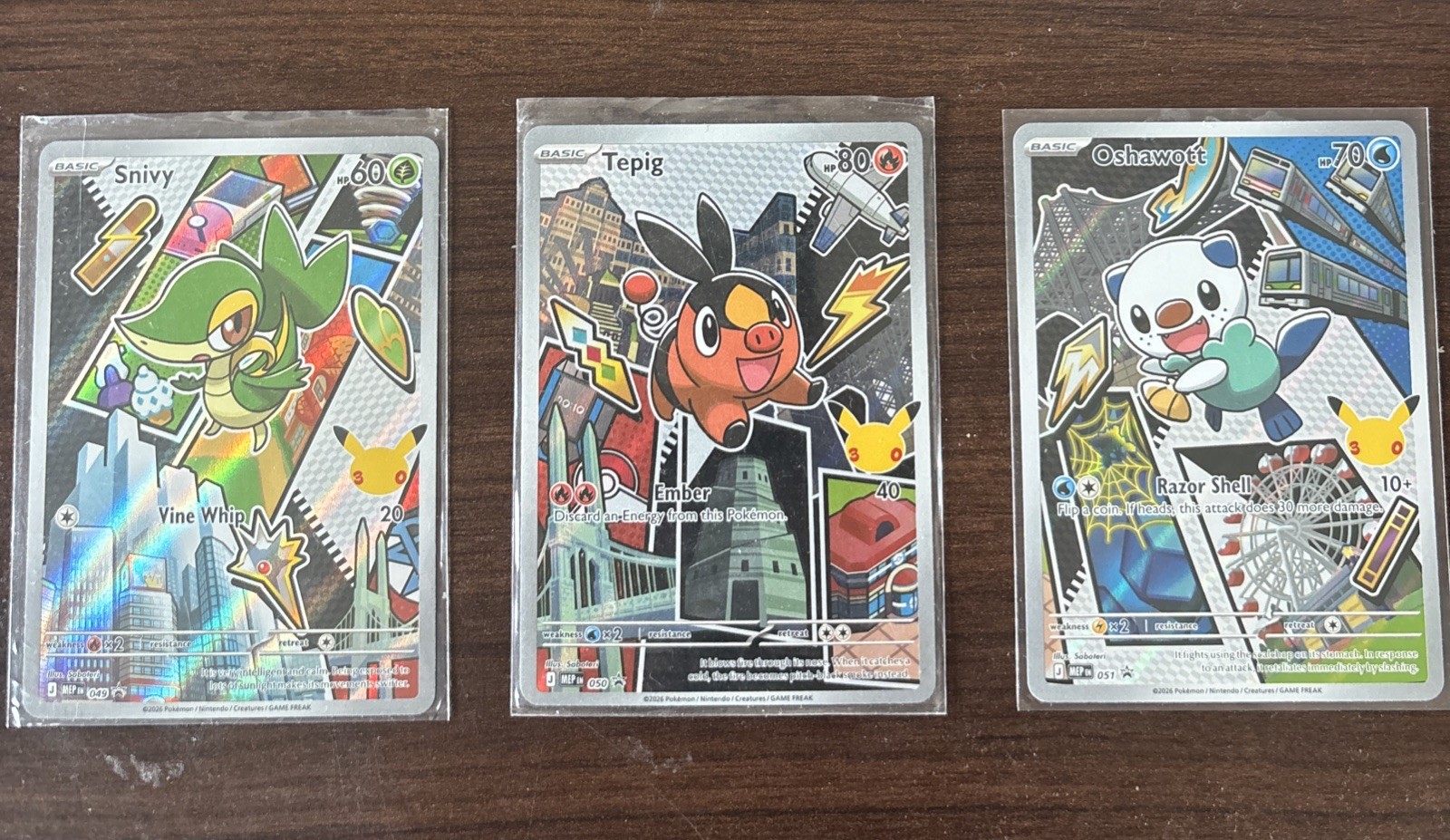 First Partner Series 2 Illustration Collection: Unova Starters Gen 5 Pokemon TCG
