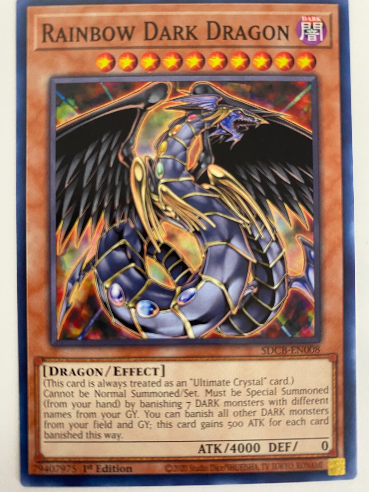 Yu-Gi-Oh! – Rainbow Dark Dragon – SDCB-EN008 – Common – 1st Ed – NM/M – NEW