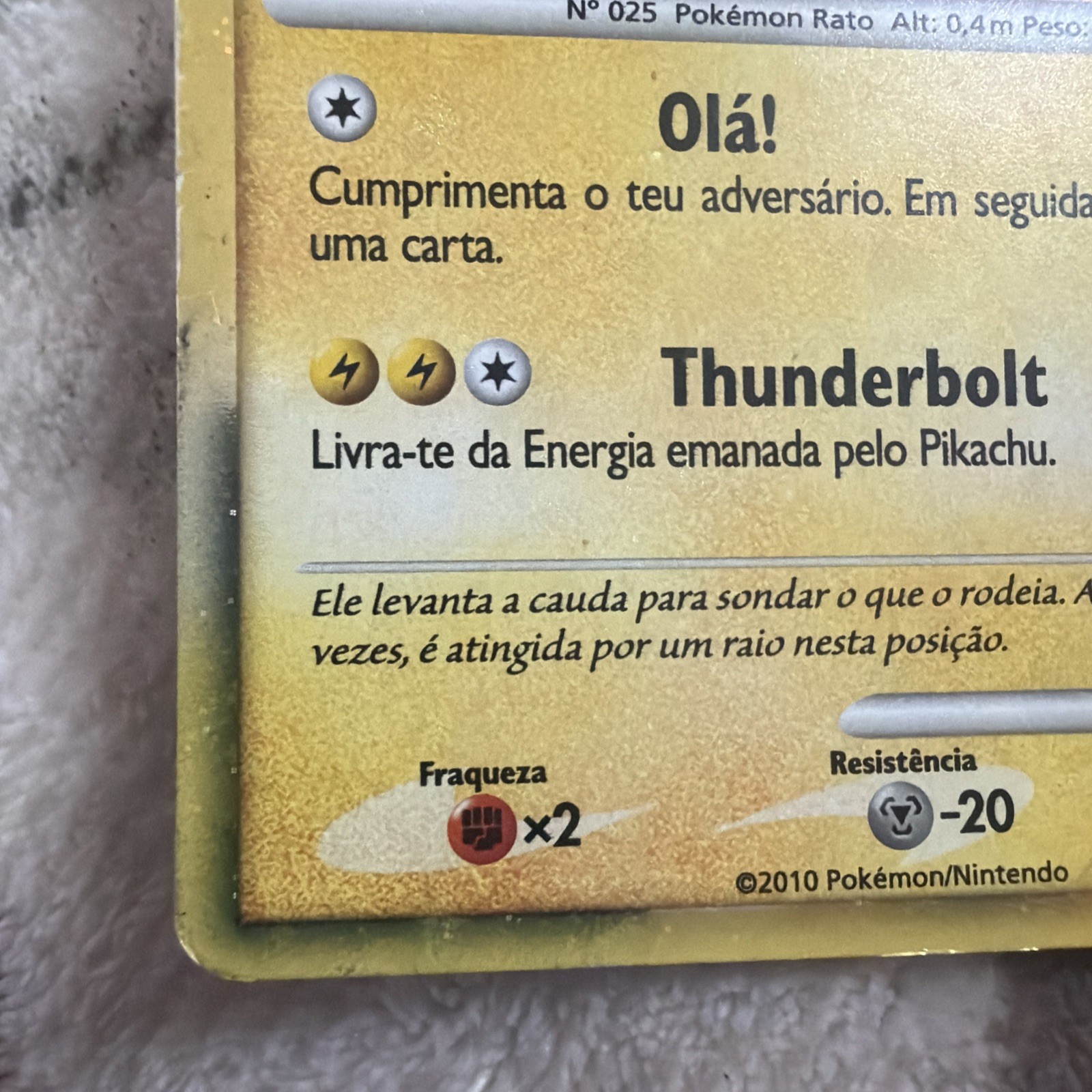 Pikachu (Portuguese) PW9 Pikachu World Collection Holo