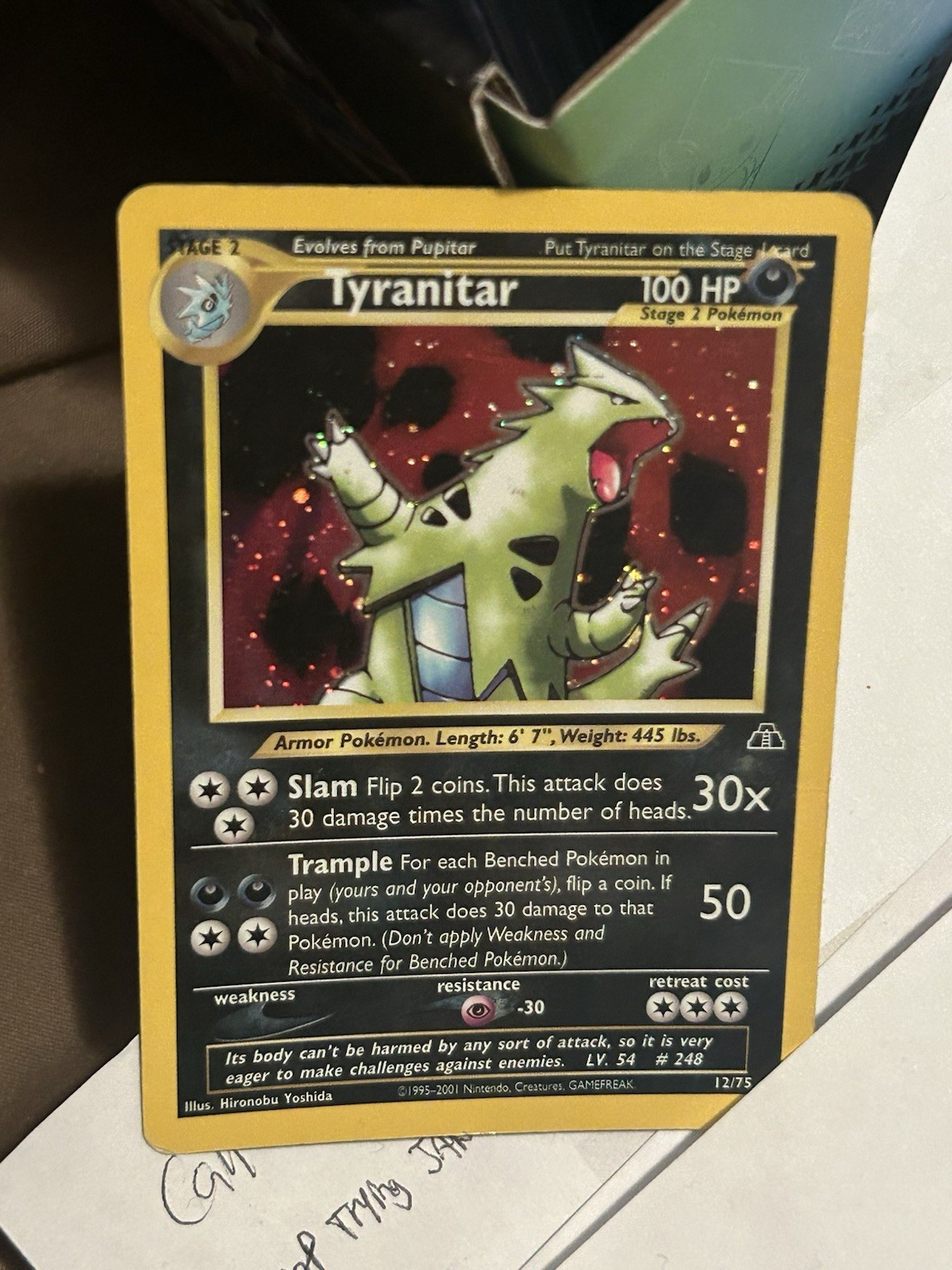 Tyranitar 12/75 Neo Discovery Holo