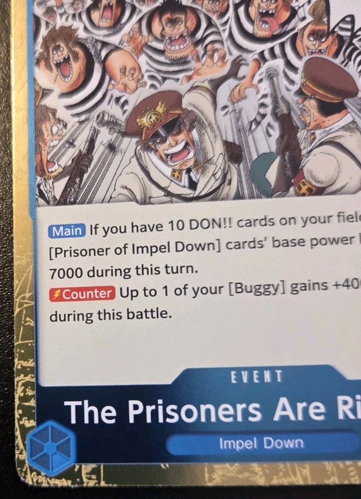 The Prisoners Are Rioting!! OP16-058 Foil Rare The Time Of Battle One Piece CCG