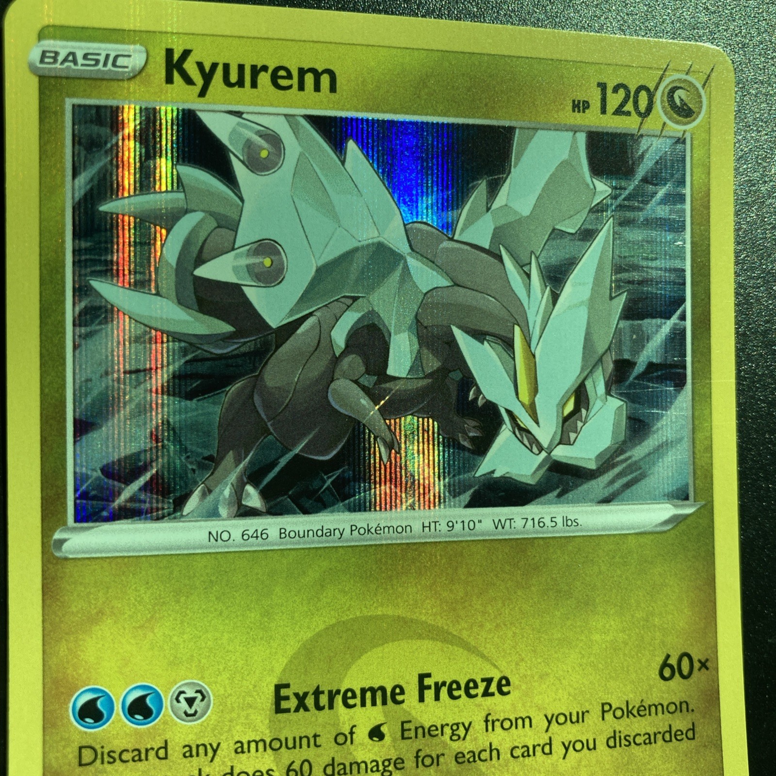 Kyurem 116/203 Holo Rare Evolving Skies Pokemon Reverse Holo Near Mint