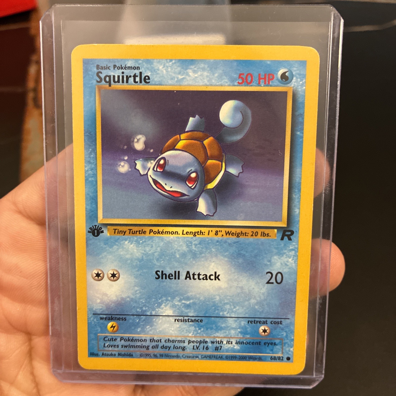 Pokémon TCG Squirtle Team Rocket 68 Regular 1st Edition Common