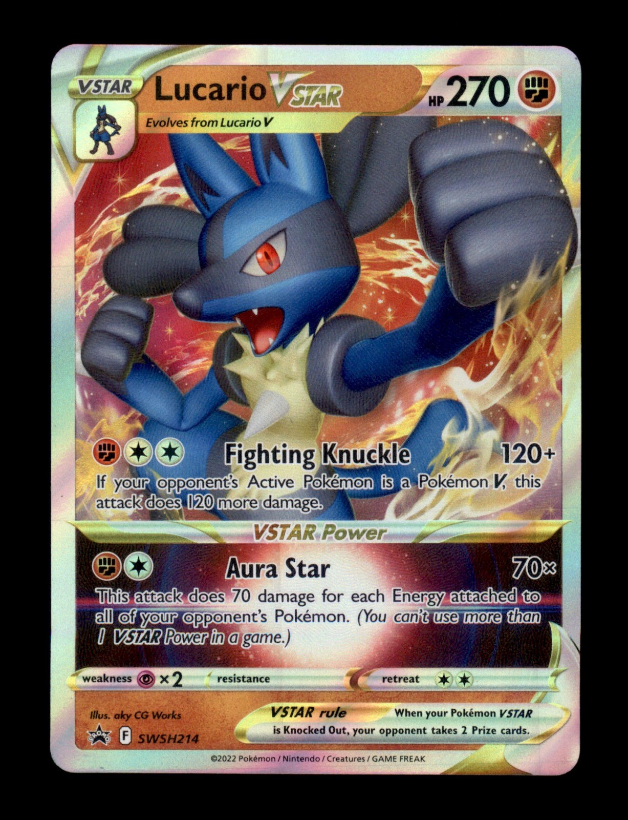 Lucario VSTAR SWSH214 Holo – SWSH: Sword & Shield Promo Cards