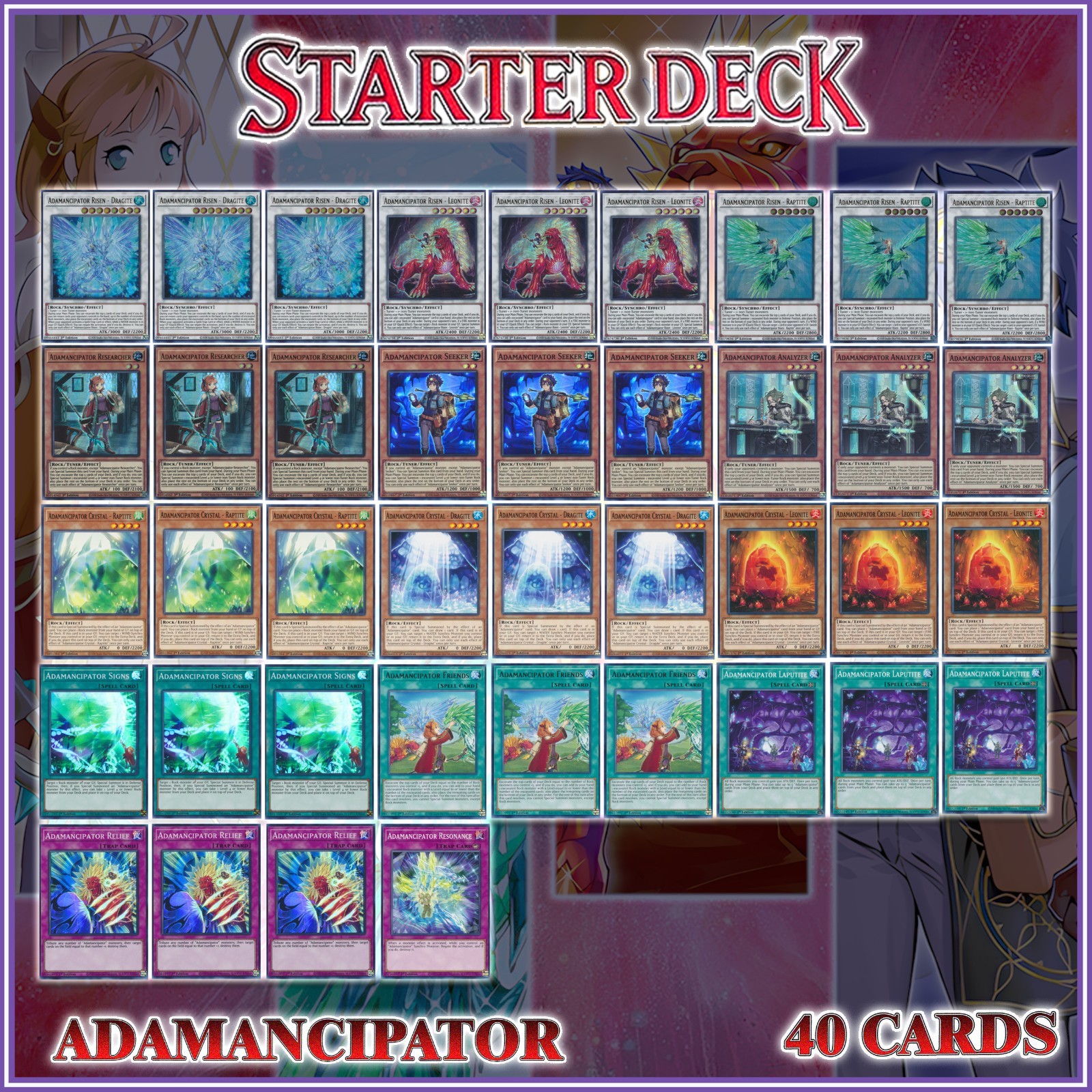 Adamancipator Deck Yu-Gi-Oh Synchro Deck 40