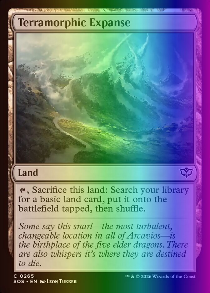 MTG Terramorphic Expanse (265/444) Secrets of Strixhaven NM FOIL