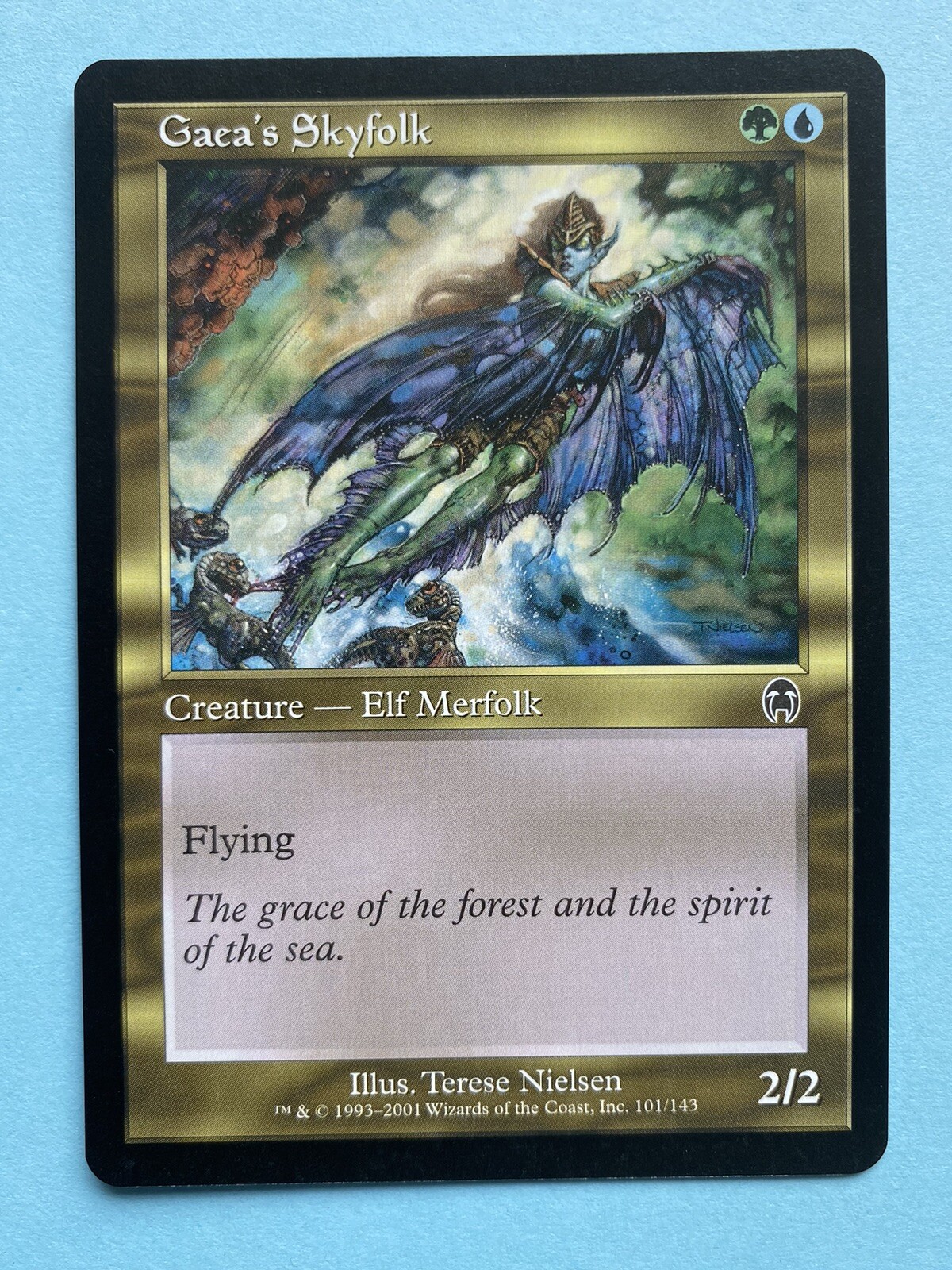Gaea’s Skyfolk, MTG Apocalypse (2001). Common Multicoloured Creature NM