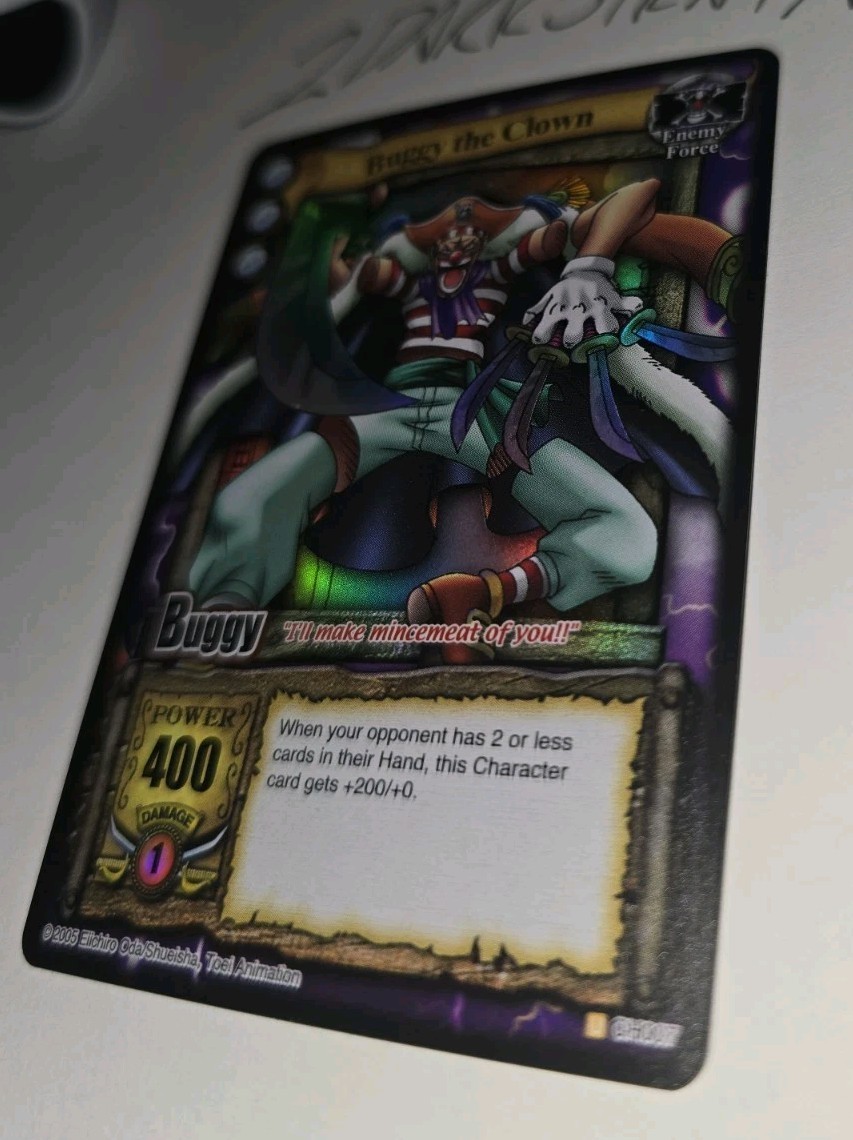 One Piece CCG Buggy the Clown Holofoil 2005 Vintage English