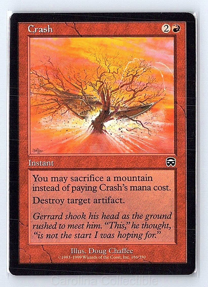 Crash Lightly Played – Mercadian Masques 186 Magic: The Gathering