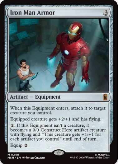 1 x Iron Man Armor – Marvel Super Heroes – LP – MTG