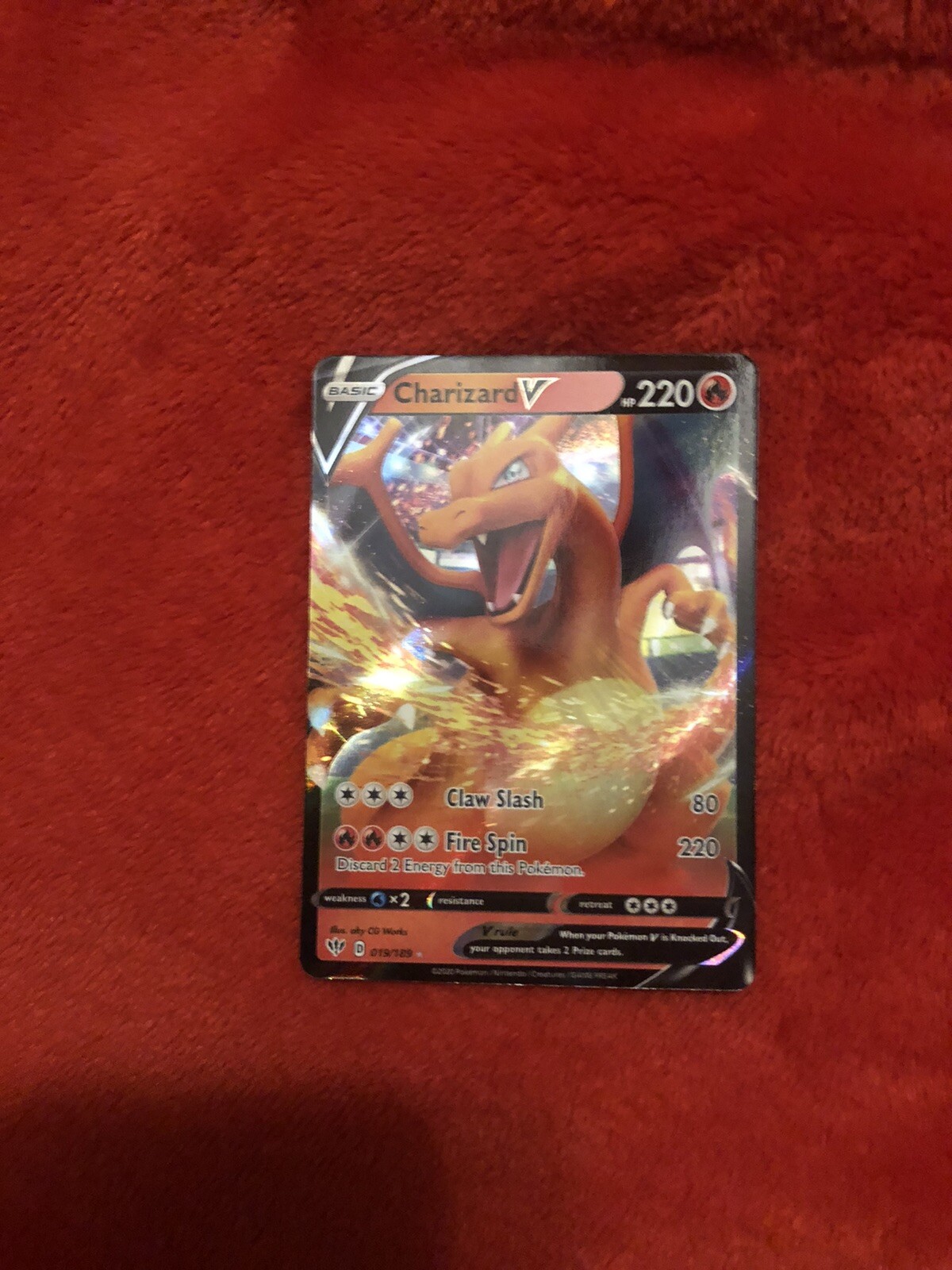 CHARIZARD V 19/189 DARKNESS ABLAZE Pokemon – ULTRA RARE – FRESH PULL MINT!!!