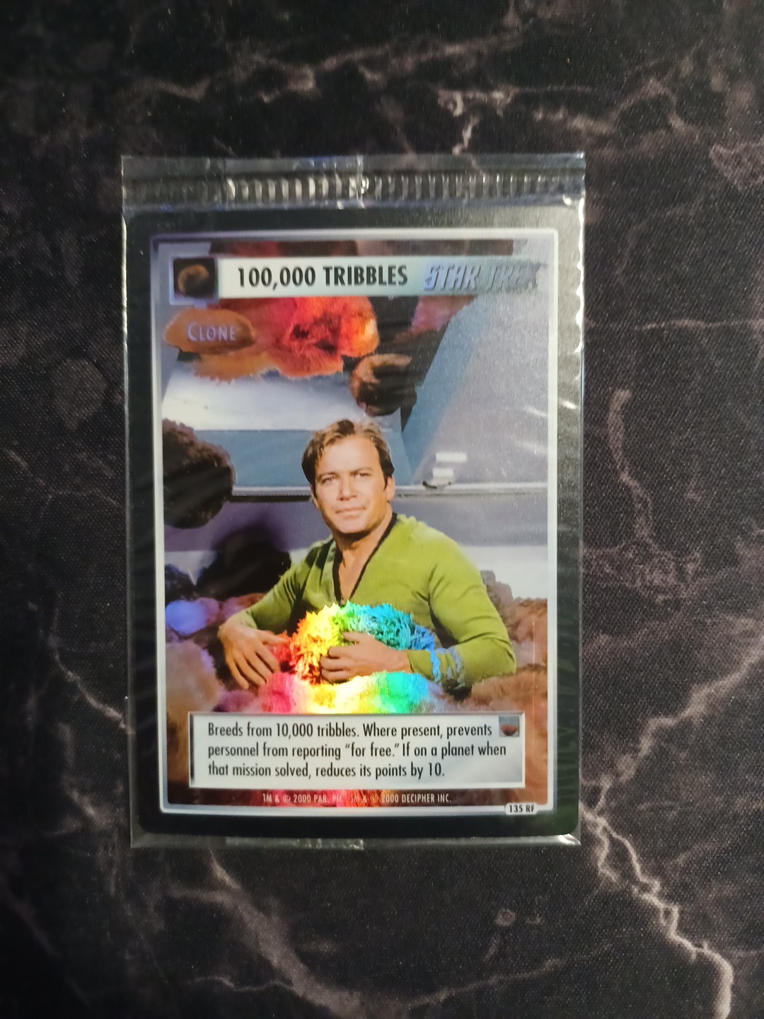 2000 Star Trek CCG Reflections – 100,000 Tribbles – Foil Box Topper Promo Card