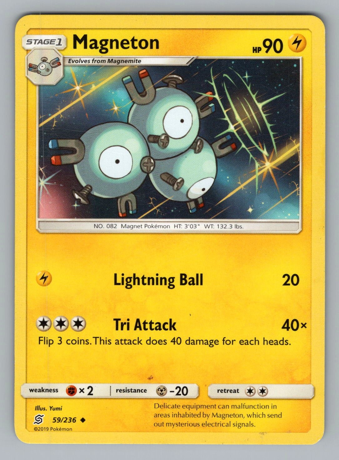 MAGNETON 59/236 UC POKEMON LP UNM YUMI! * –