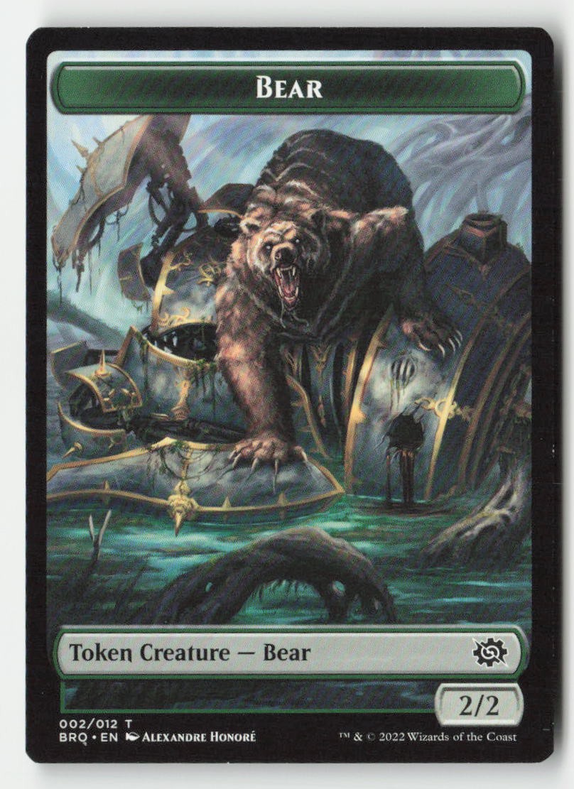 Bear Token 2 Token The Brothers’ War Magic: The Gathering Near Mint