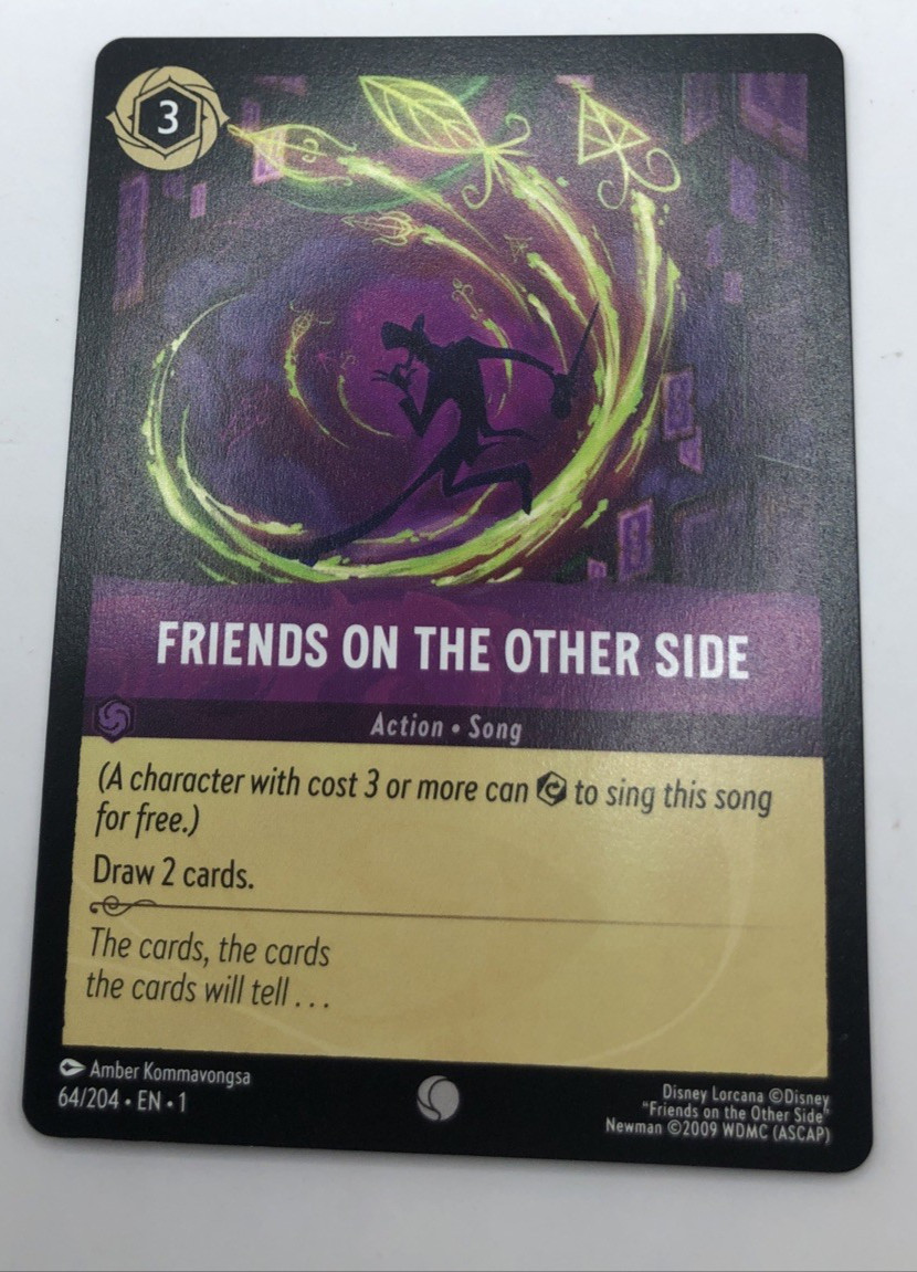 DISNEY LORCANA THE FIRST CHAPTER NON FOIL COMMON CARD FRIENDS OTHER SDE 64/204