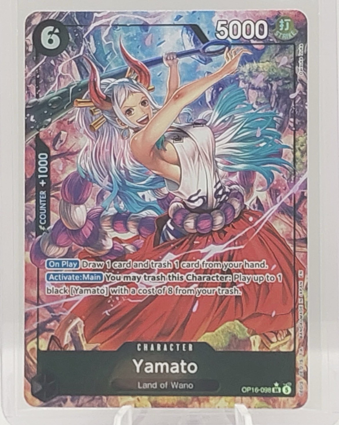 Bandai One Piece Card Game Yamato OP16-098 SR Alt Art Foil *Near Mint*