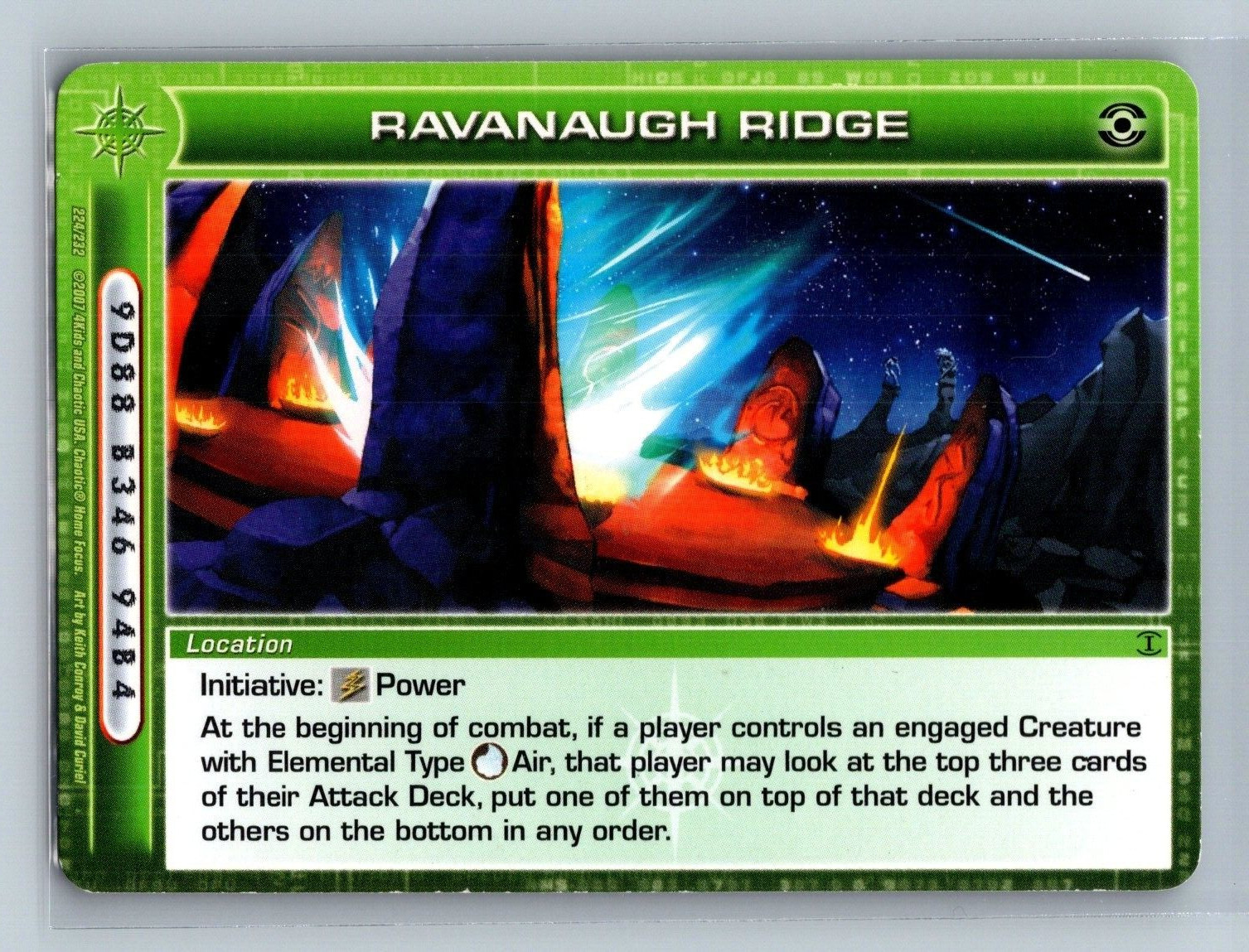 Chaotic TCG – Ravanaugh Ridge 224/232 – Location – Dawn of Perim