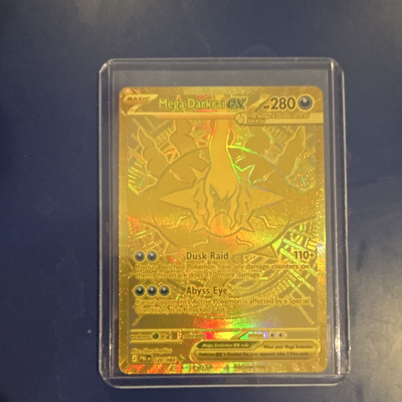 Pokémon Mega M Shadow Darkrai EX Gold Foil