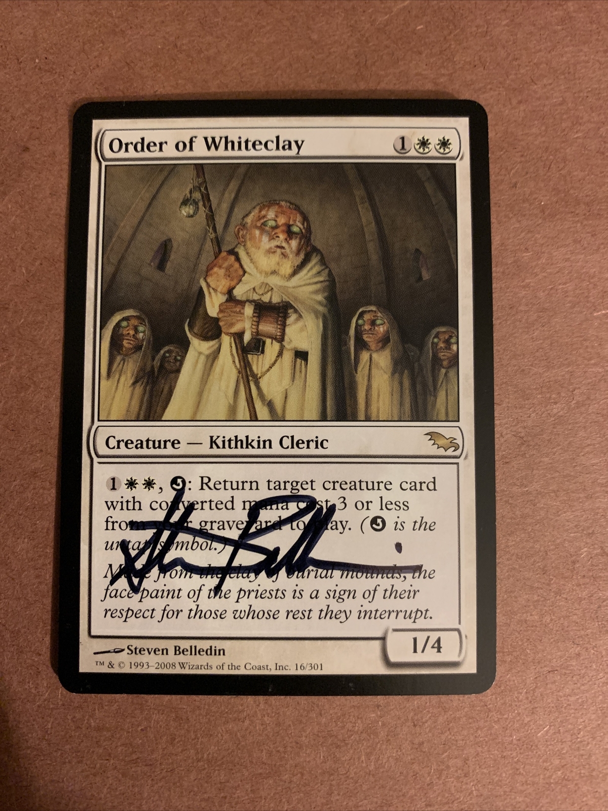 MTG Magic Order Of Whiteclay Signed Artist Proof x1 Shadowmoor Steven Belledin