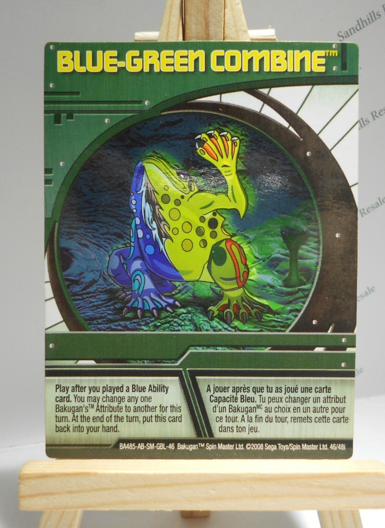 Bakugan Card – Blue-Green Combine – Green Ability Card – BA485 – 46/48i – 2009