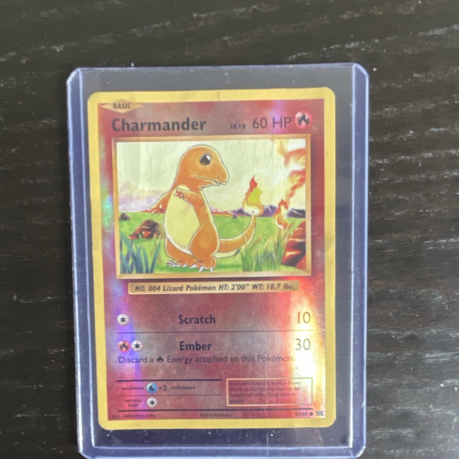 Pokemon TCG Charmander 101/100 Stormfront Holo Secret Rare 50HP Basic EN 2016