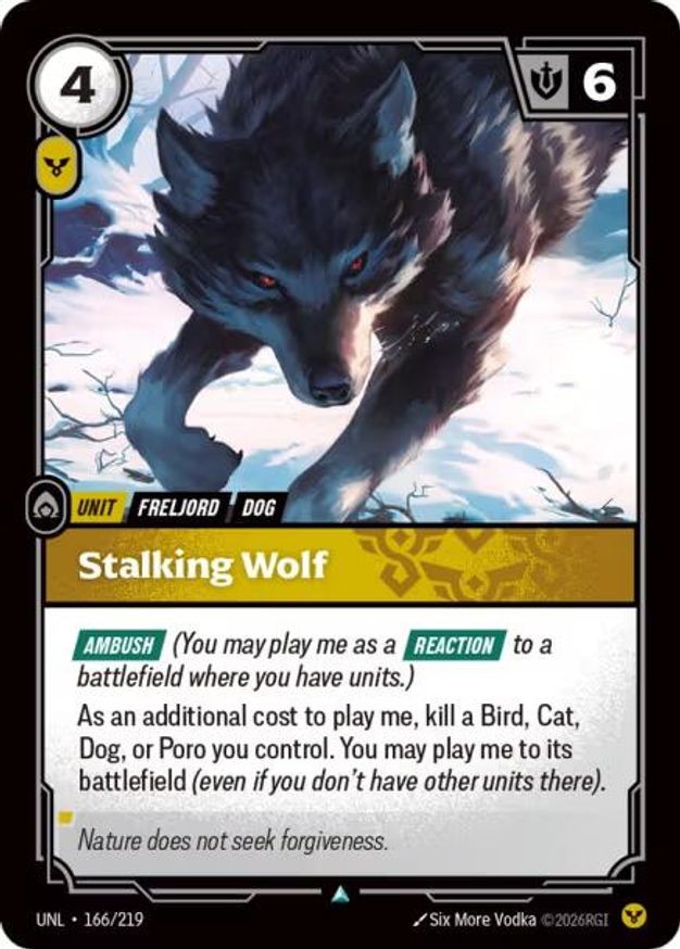 Riftbound Stalking Wolf (166/310) Unleashed LP