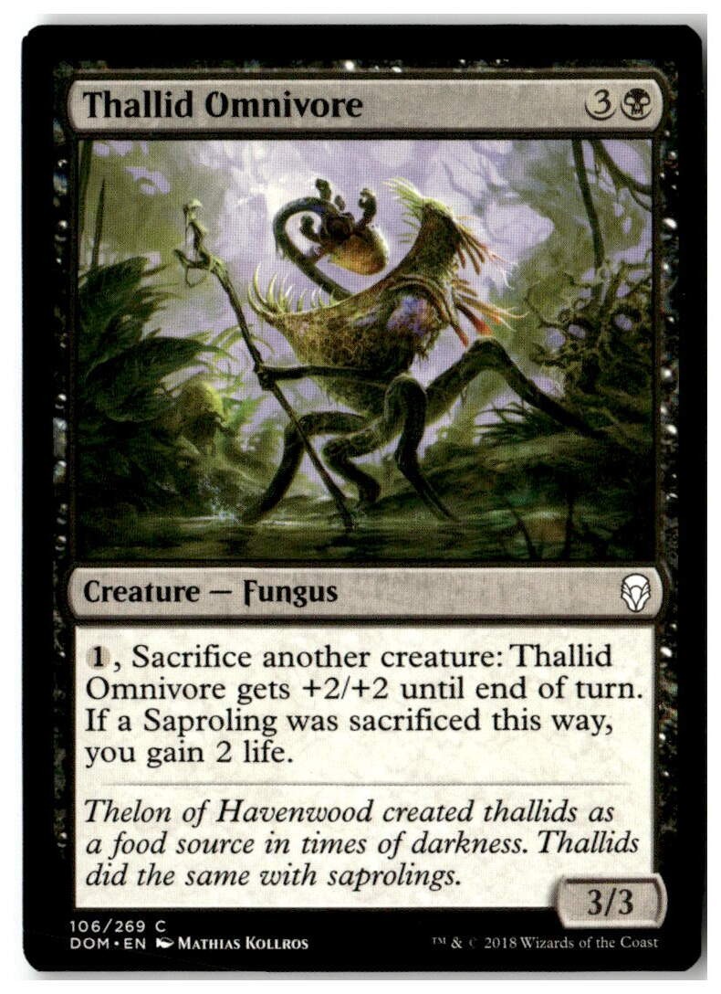MTG Thallid Omnivore – Dominaria Lightly Played English Playset (x4)