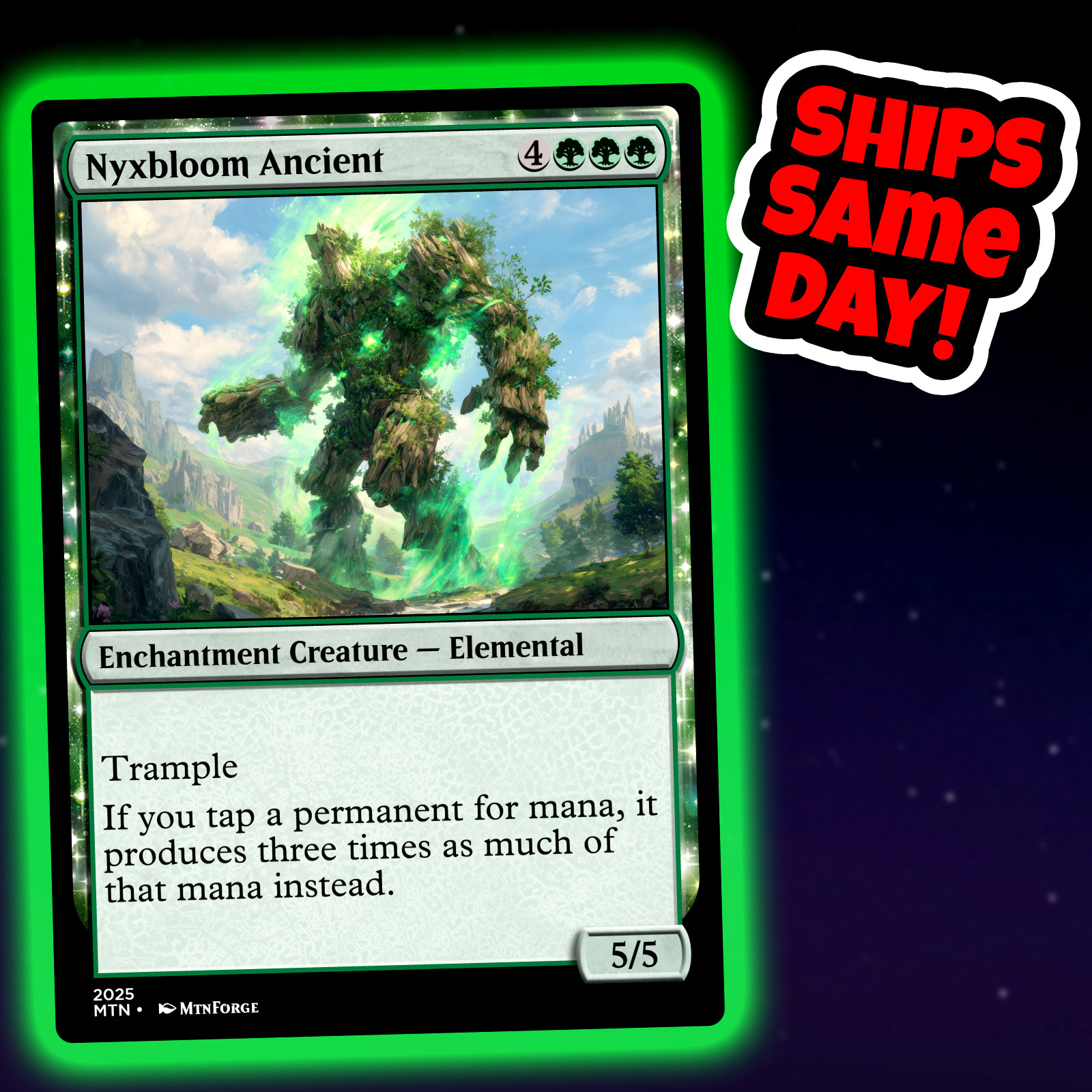 Nyxbloom Ancient – Custom Art Magic: The Gathering Playtest Card – Commander EDH