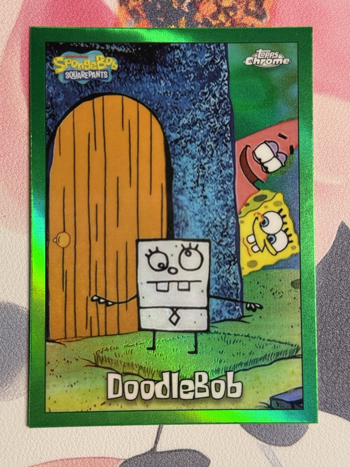2025 Topps Chrome Spongebob KELP GREEN REFRACTOR Cards #1-200 – You Choose!