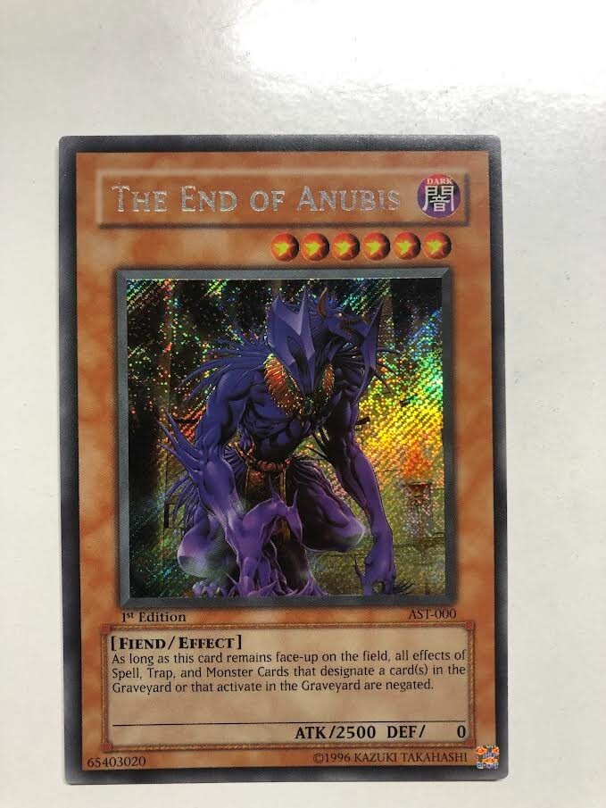USA Seller Yugioh The End of Anubis AST-000 Secret Rare 1st Edition NM