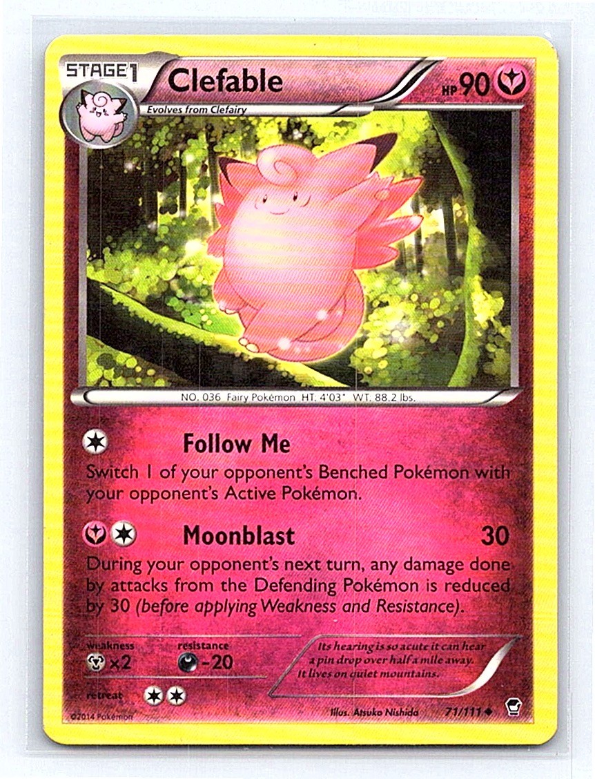 Clefable 71/111 XY – Furious Fists Uncommon LP