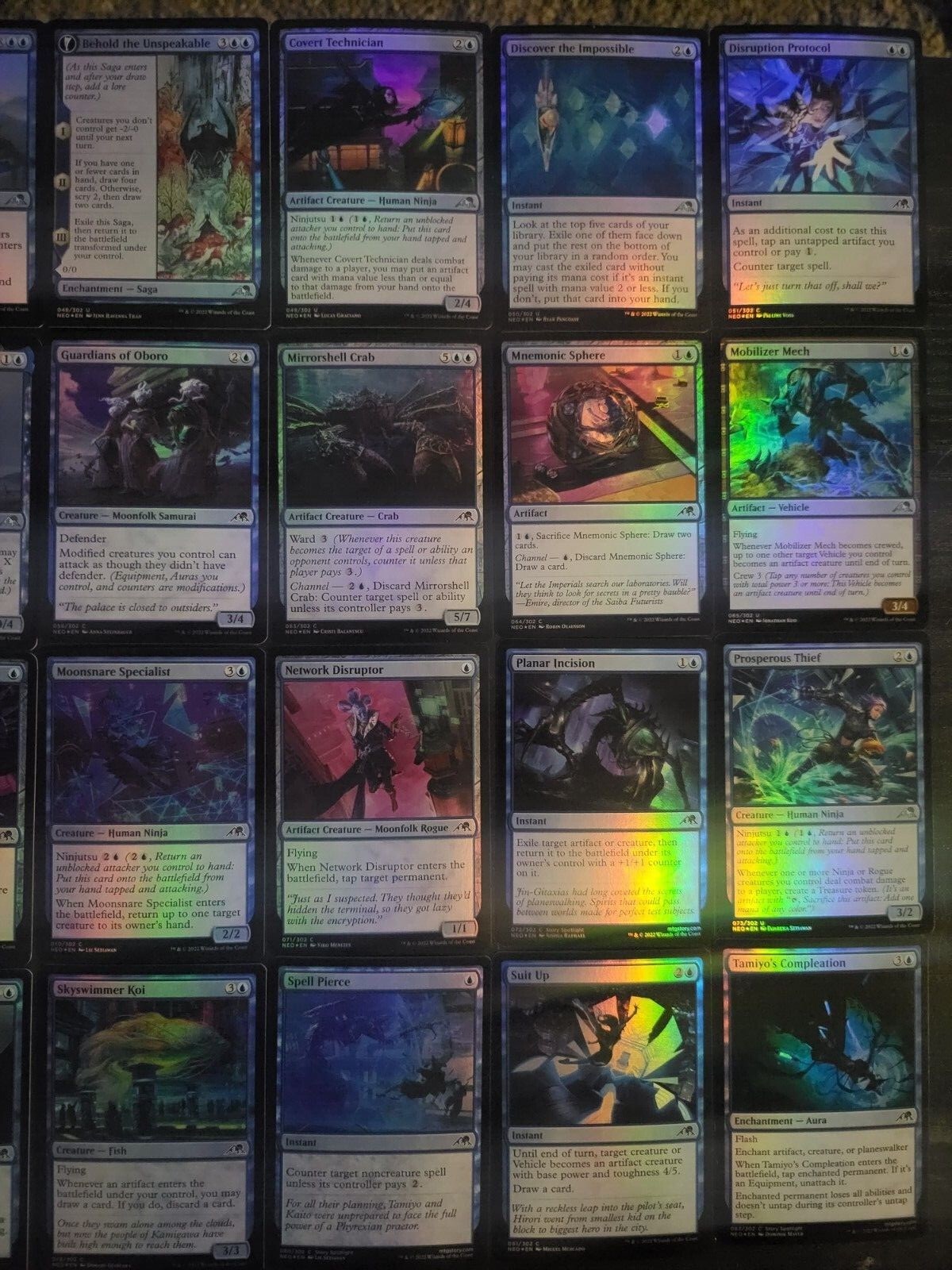 FOIL Common Uncommon Kamigawa Neon Dynasty Tamiyo Safekeeping Secluded Courtyard