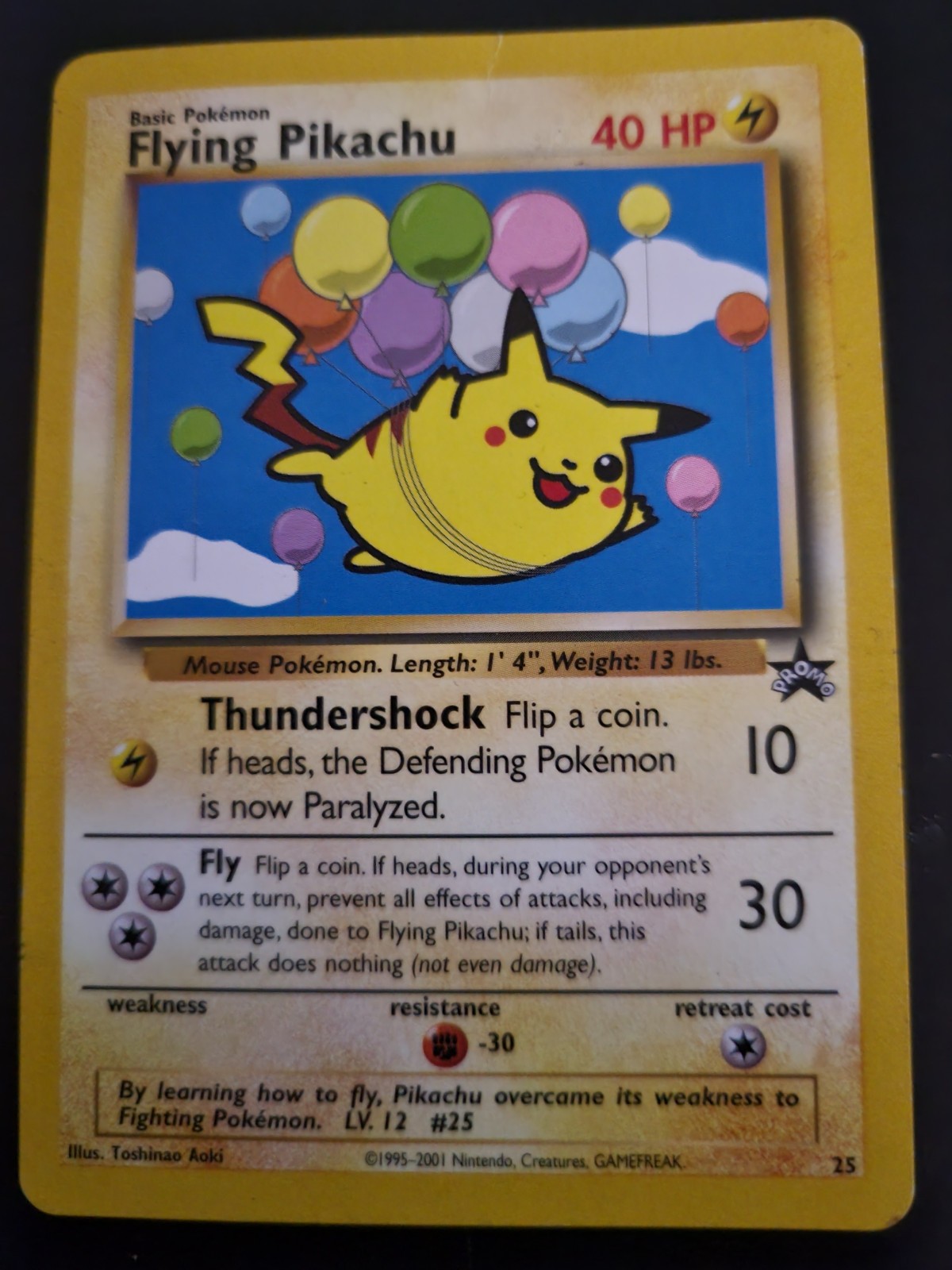 Flying Pikachu 25/53 Wotc Promo Regular