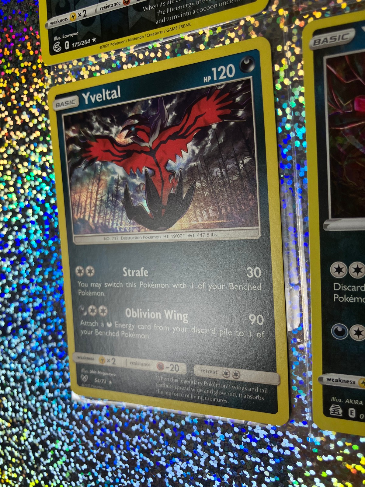 Pokemon Yveltal: Amazing Rare 046/072; Holo 54/73, 019/025; Reverse Holo 175/264