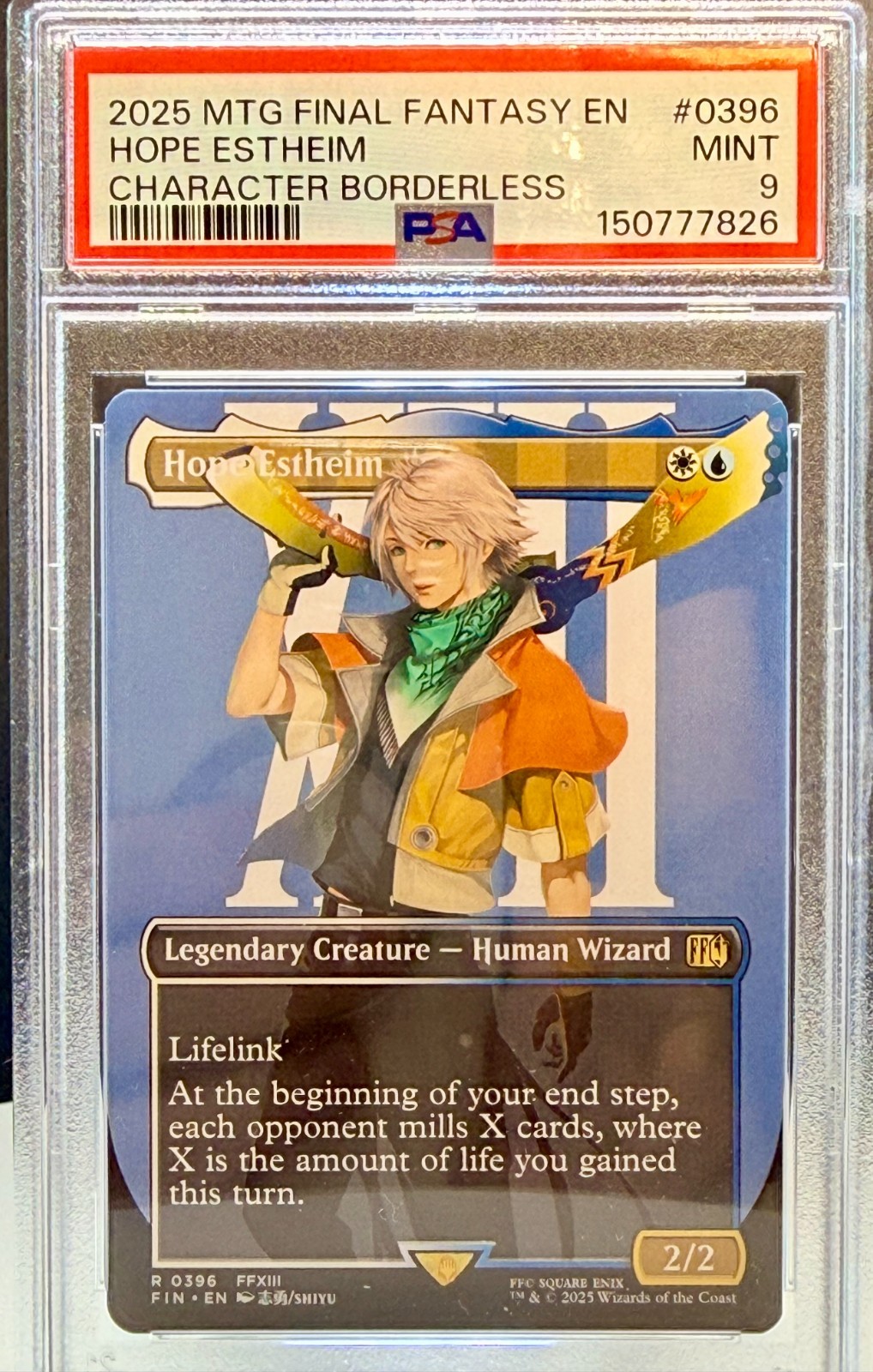 MTG Hope Estheim (Borderless) Final Fantasy EN Foil #0396 ***PSA MINT 9***