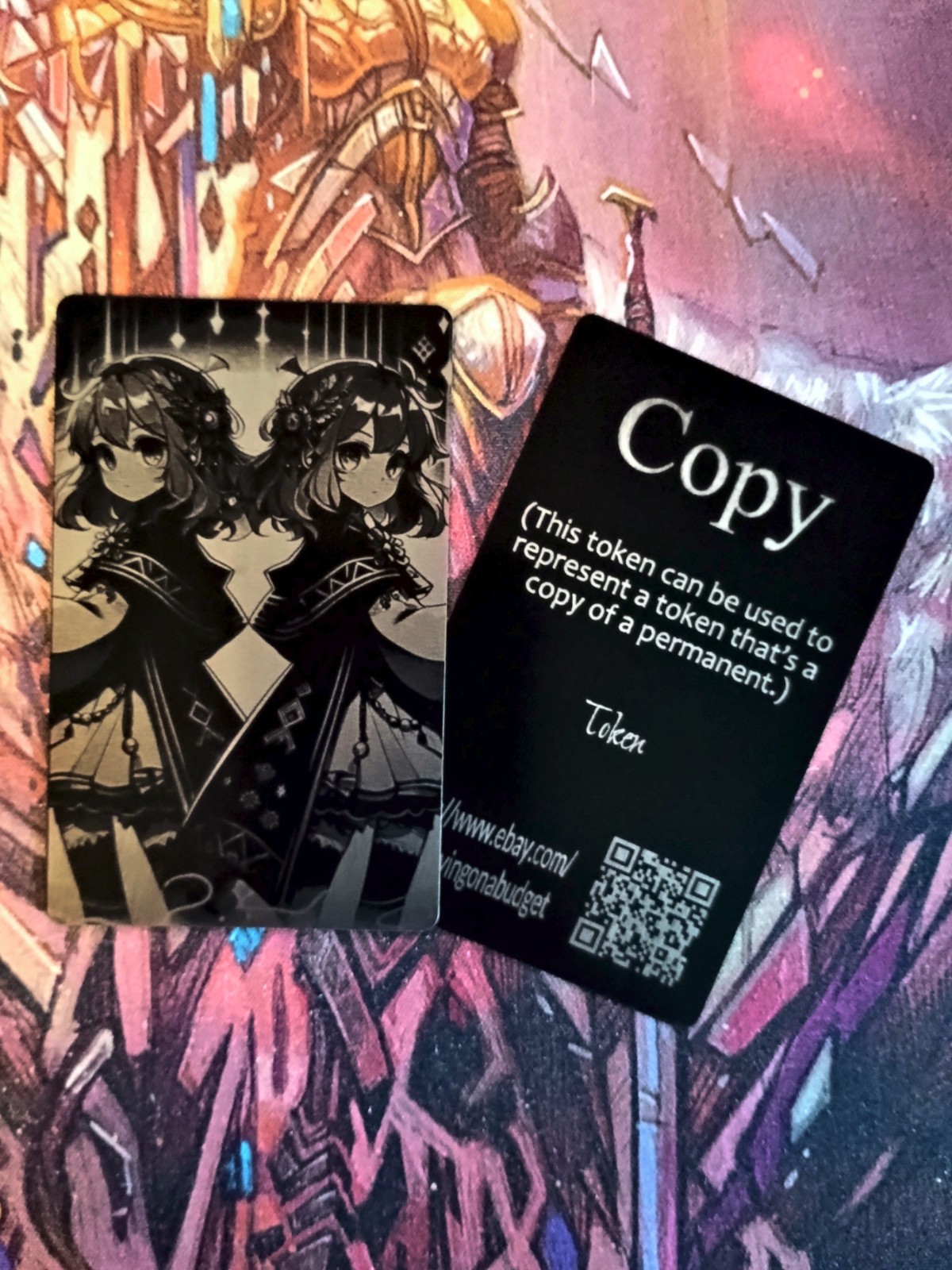 ***Copy*** Custom made MTG Aluminum Token