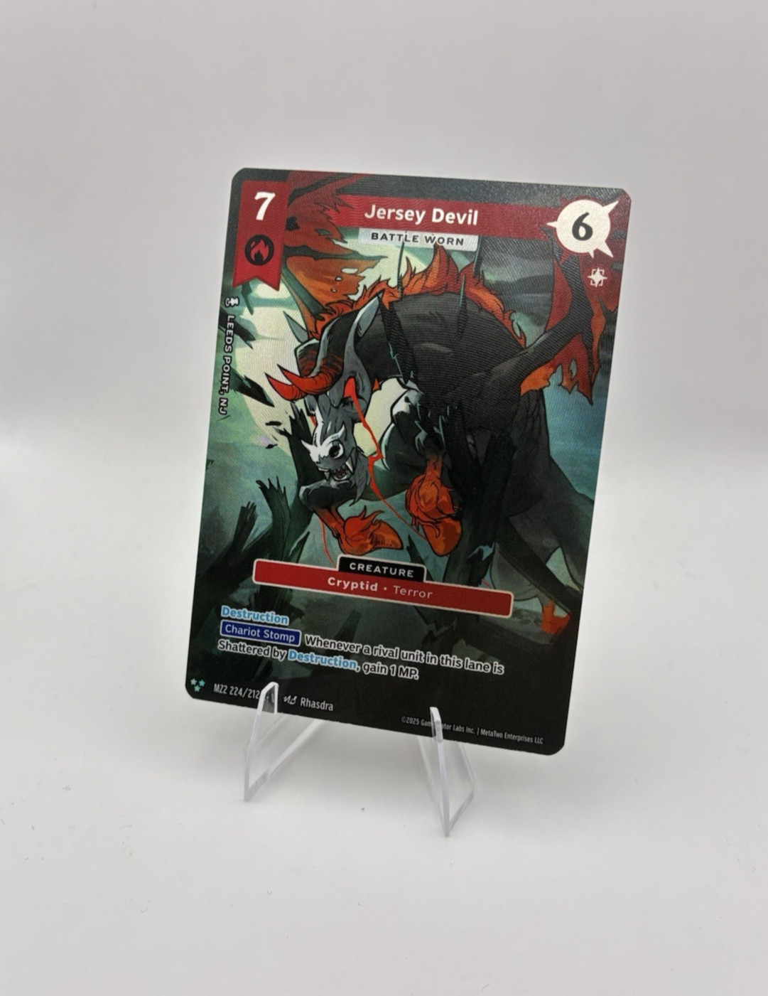Jersey Devil, MetaZoo Near Mint, MZ2 Torrential Tides, Alt Art Rare, 224/212