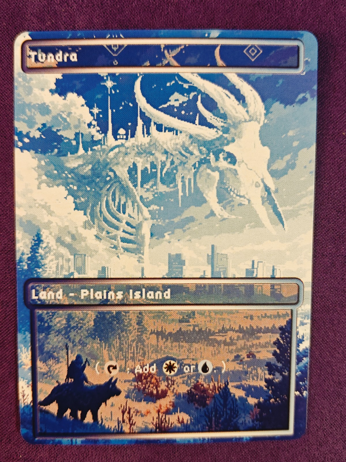 Tundra MTG Fan Art Retro Pixel Test Card