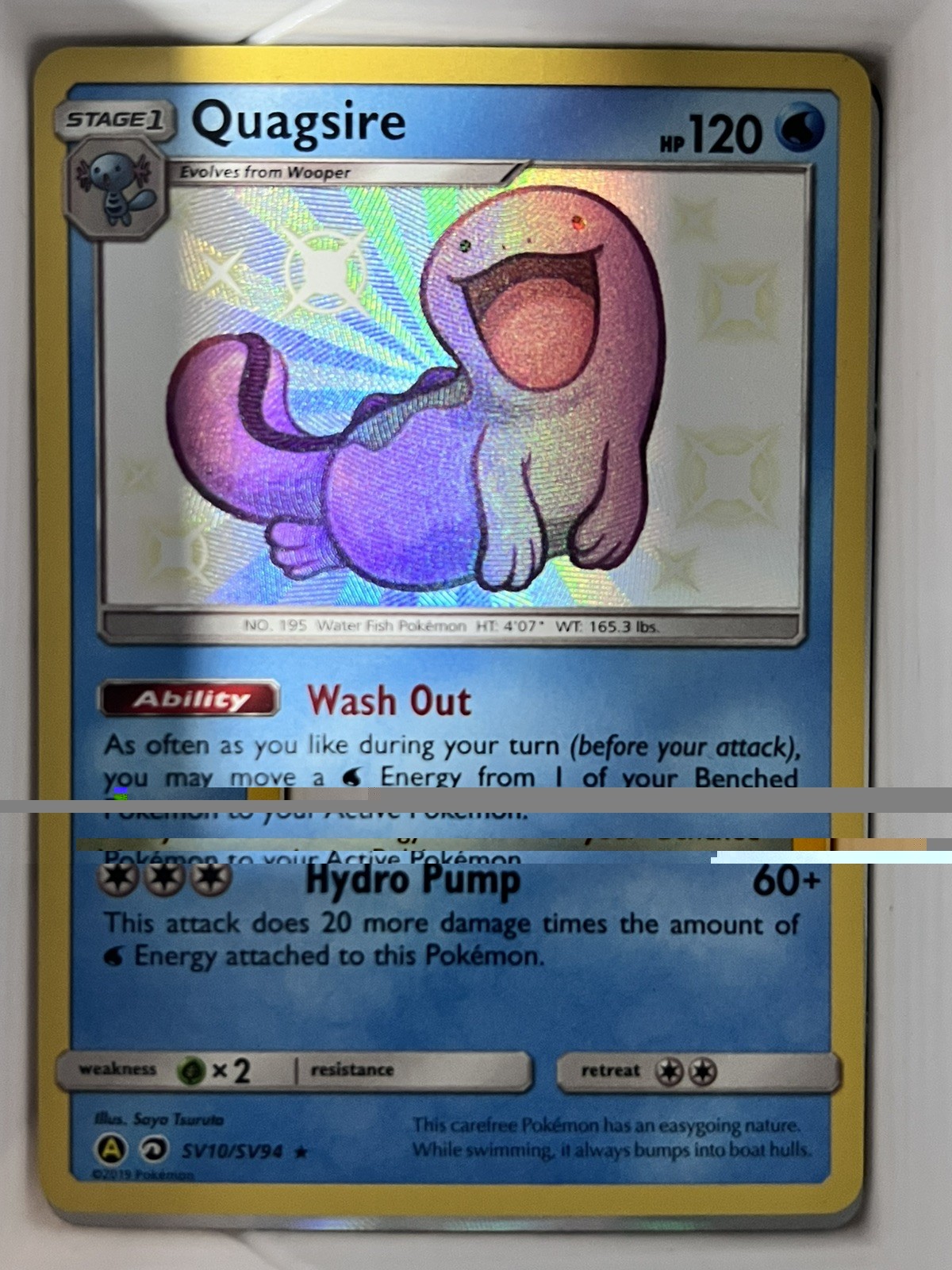 Quagsire SV10/SV94 Holo Hidden Fates Near Mint