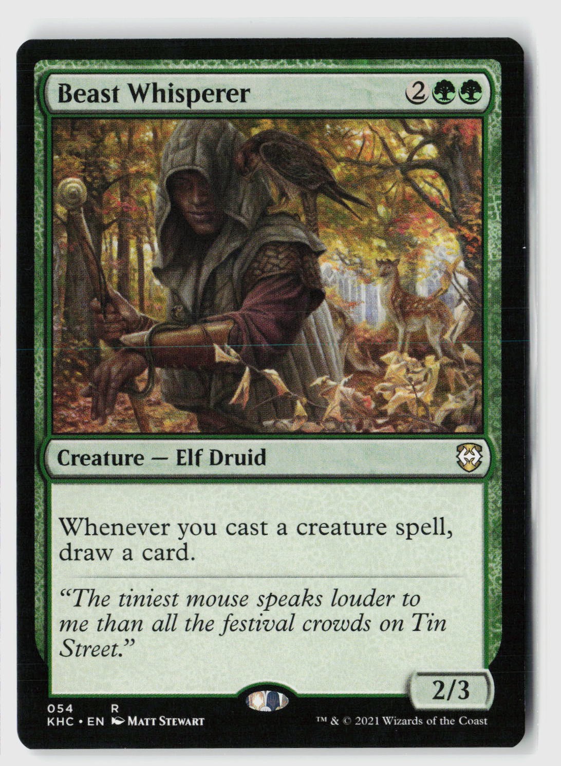 Beast Whisperer #54 (NM) Kaldheim KHC Magic MTG
