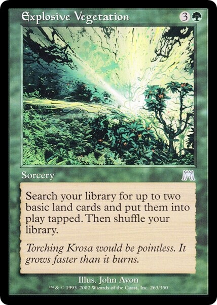 EXPLOSIVE VEGETATION x1 mtg LP Onslaught 1 Unc