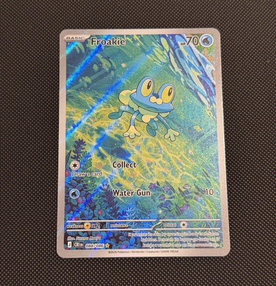 Pokemon TCG Froakie 088/086 CRI Full Art Holo EN 2023