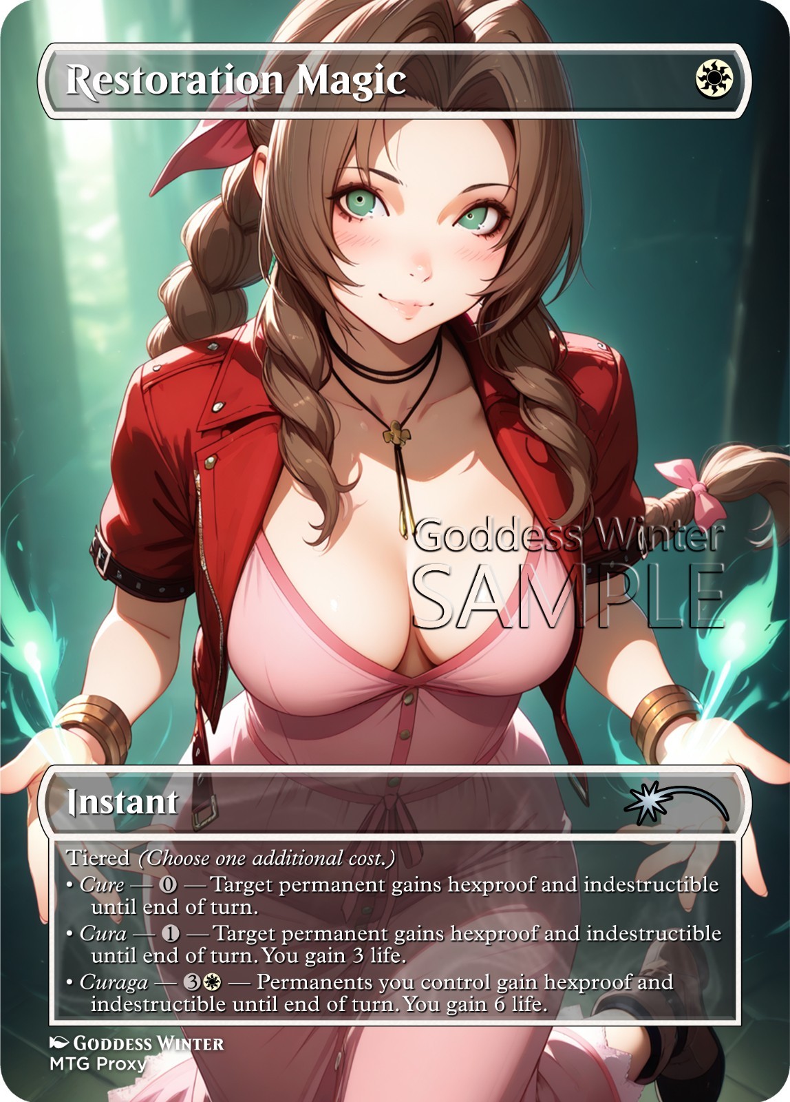 MTG – Restoration Magic – Fanart Borderless Style – EDH / Playtest