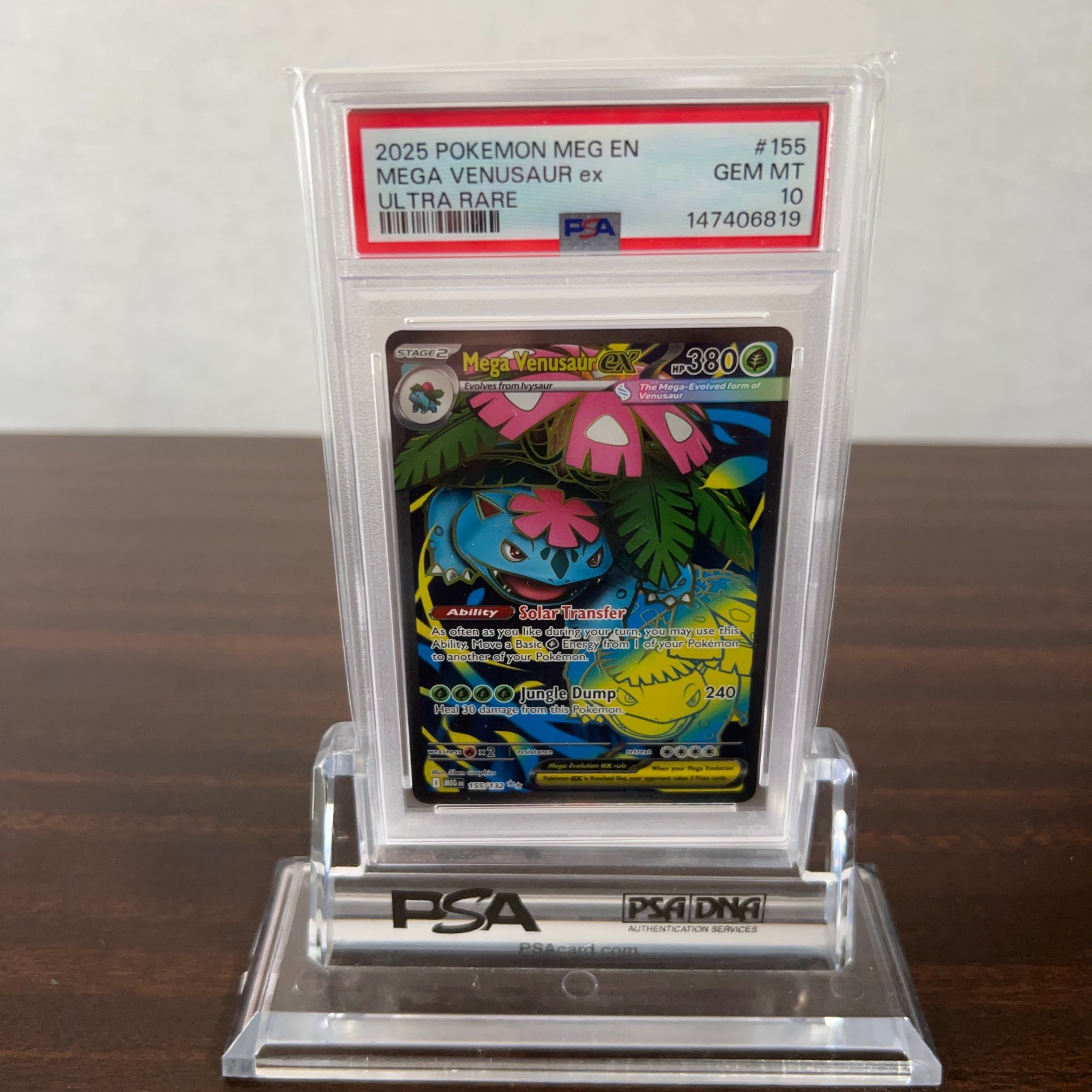 Pokemon Mega Venusaur ex #155 Ultra Rare Mega Evolution PSA 10 GEM MINT