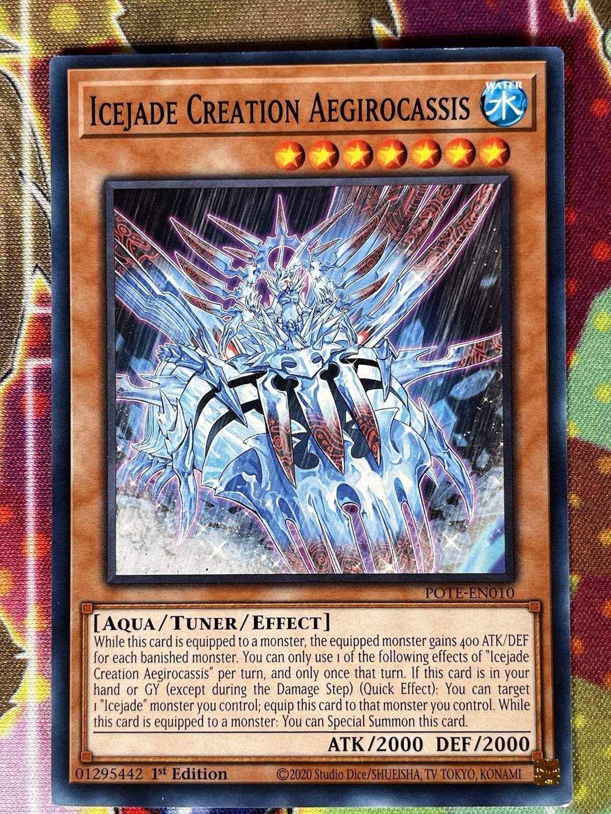 Yugioh Icejade Creation Aegirocassis POTE-EN010 1st Edition Single