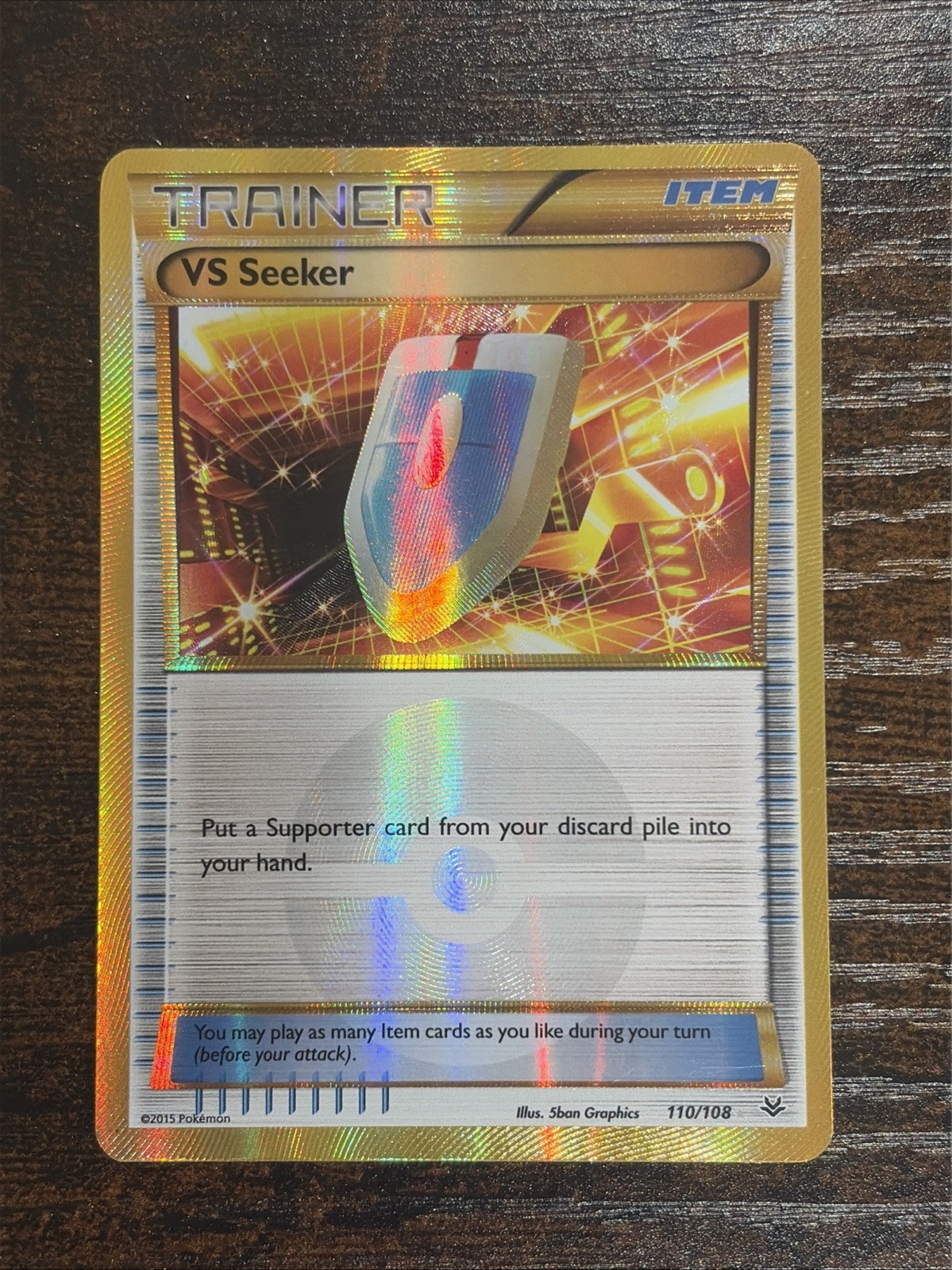 VS Seeker 110/100 XY Roaring Skies Secret Rare Gold Rare Pokemon TCG Card LP