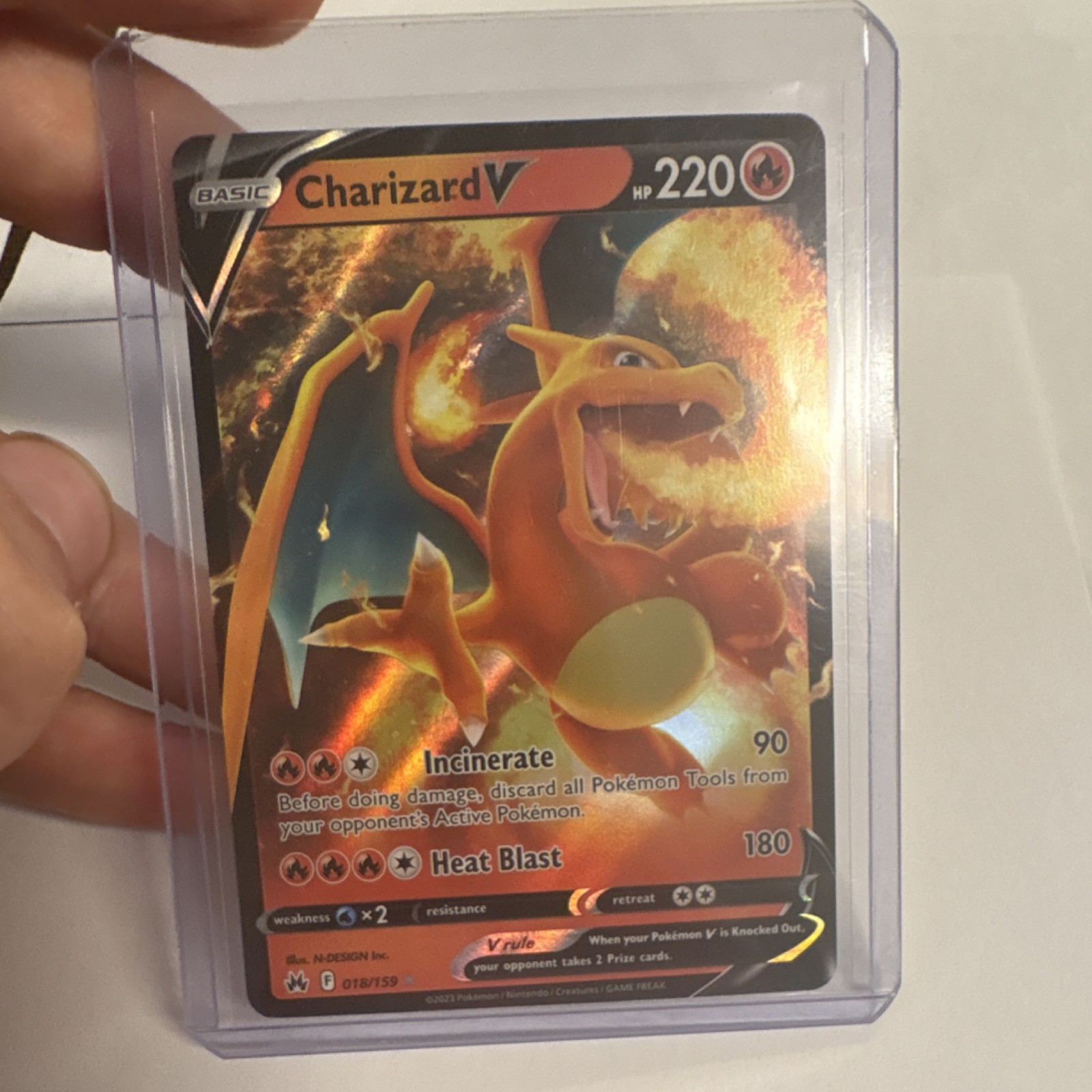 Pokémon Charizard V Swsh09 Brilliant Stars 017/172 Holo Ultra Rare 220HP English
