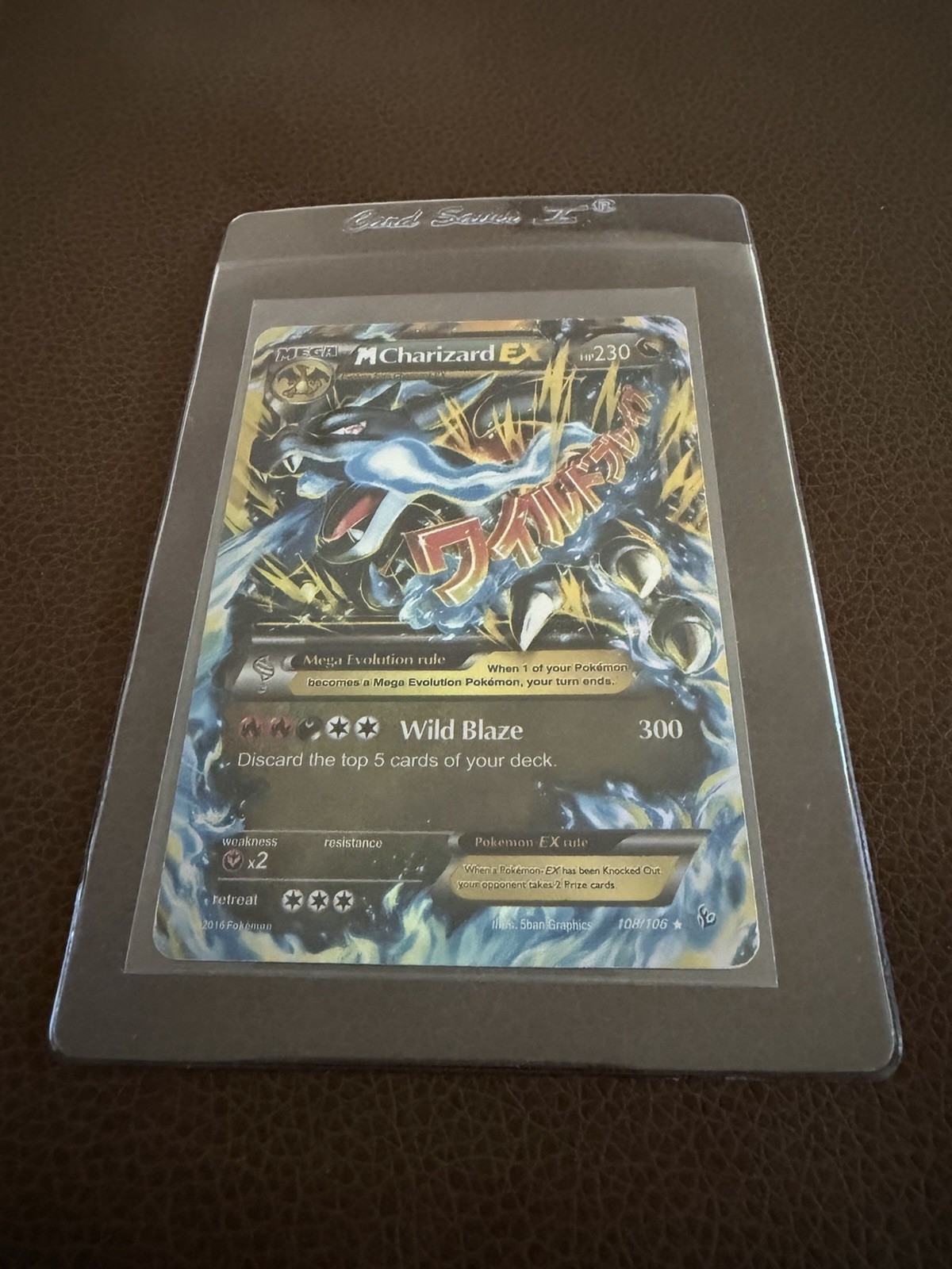 M Charizard EX (X) (Secret) 108/106 Flashfire Holo