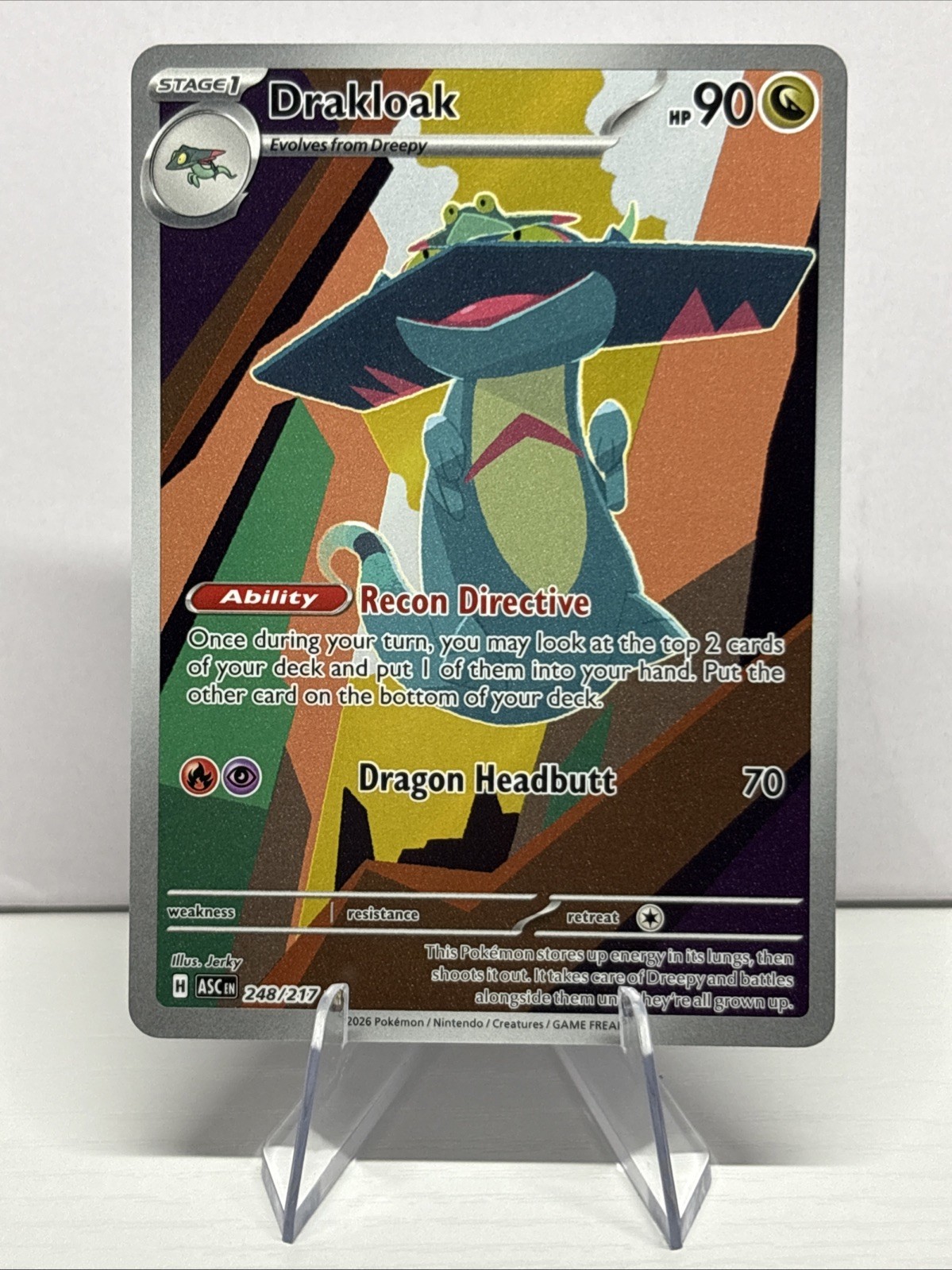 Pokemon Me: Ascended Heroes Drakloak 248/217 Illustration Rare